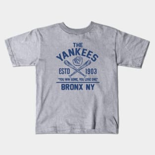 New York Yankees Retro 4 by Buck Tee Kids T-Shirt